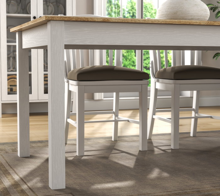 Hanah Home Mesa de comedor FRN-20082 Madera y Blanco